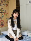 Love media No.005 JK uniform high school little sister, cotton stockings and silk stockings(17)